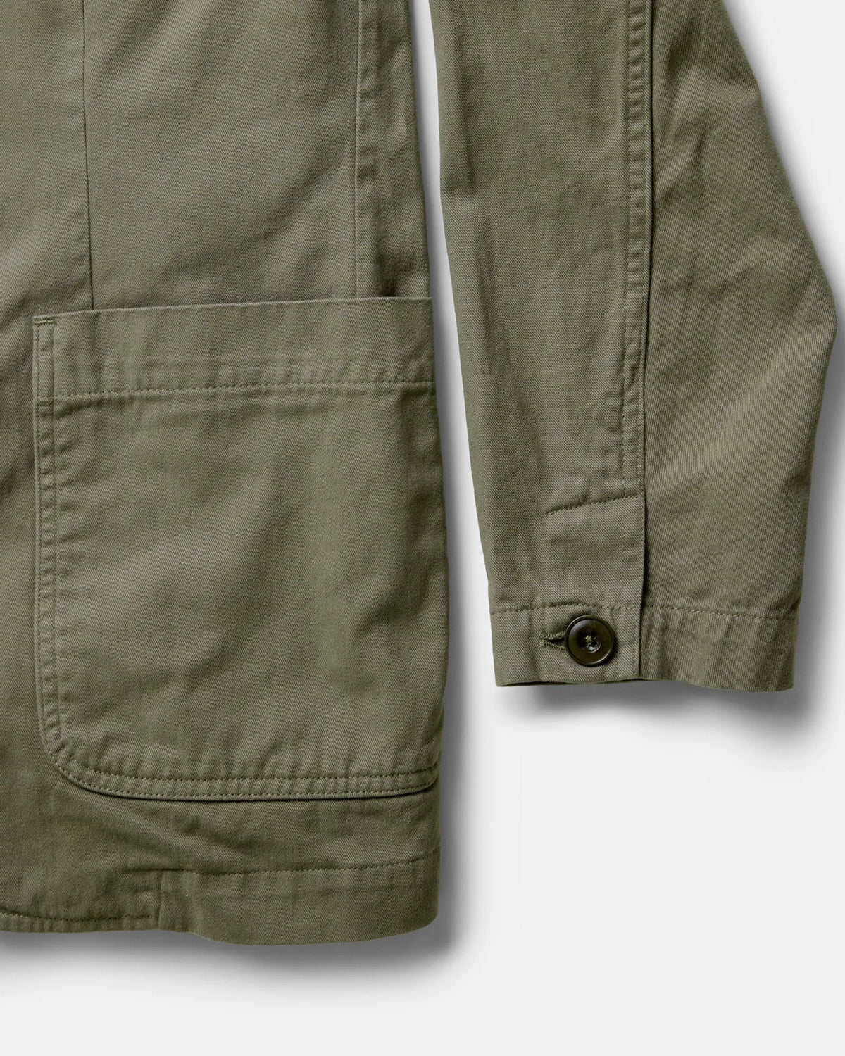 The Foundation Sportcoat in Organic Smoked Olive Twill