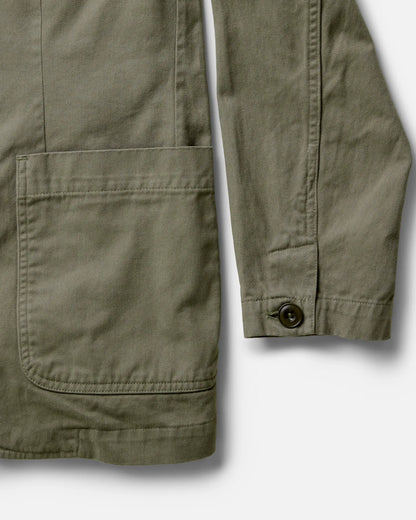 The Foundation Sportcoat in Organic Smoked Olive Twill