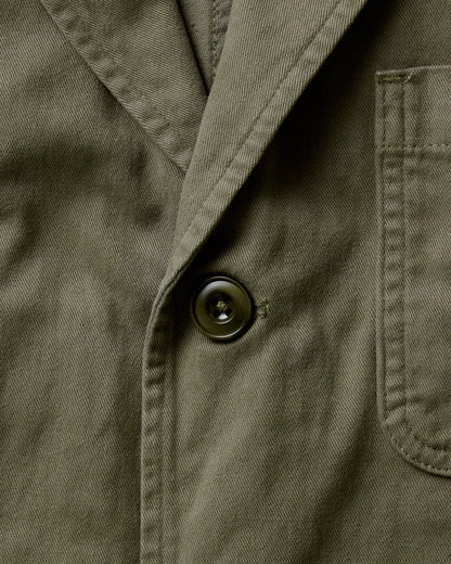 The Foundation Sportcoat in Organic Smoked Olive Twill