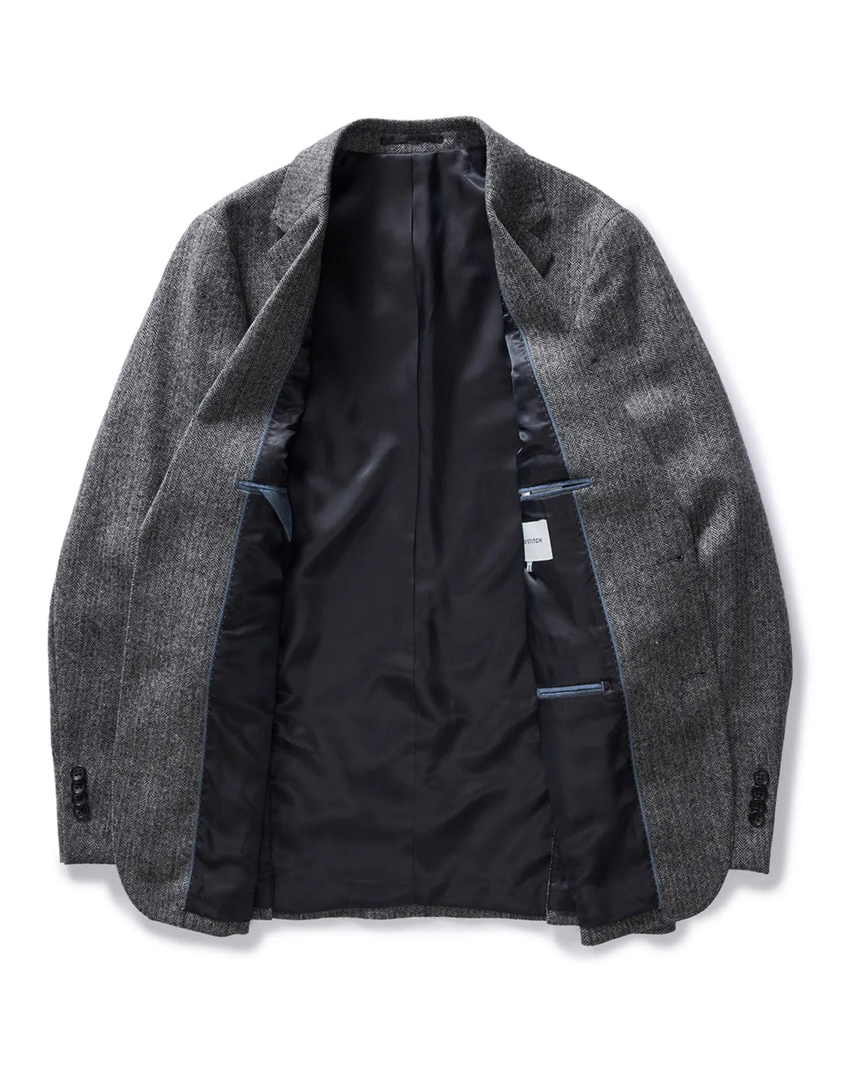 The Stevens Sportcoat in Slate Herringbone Wool