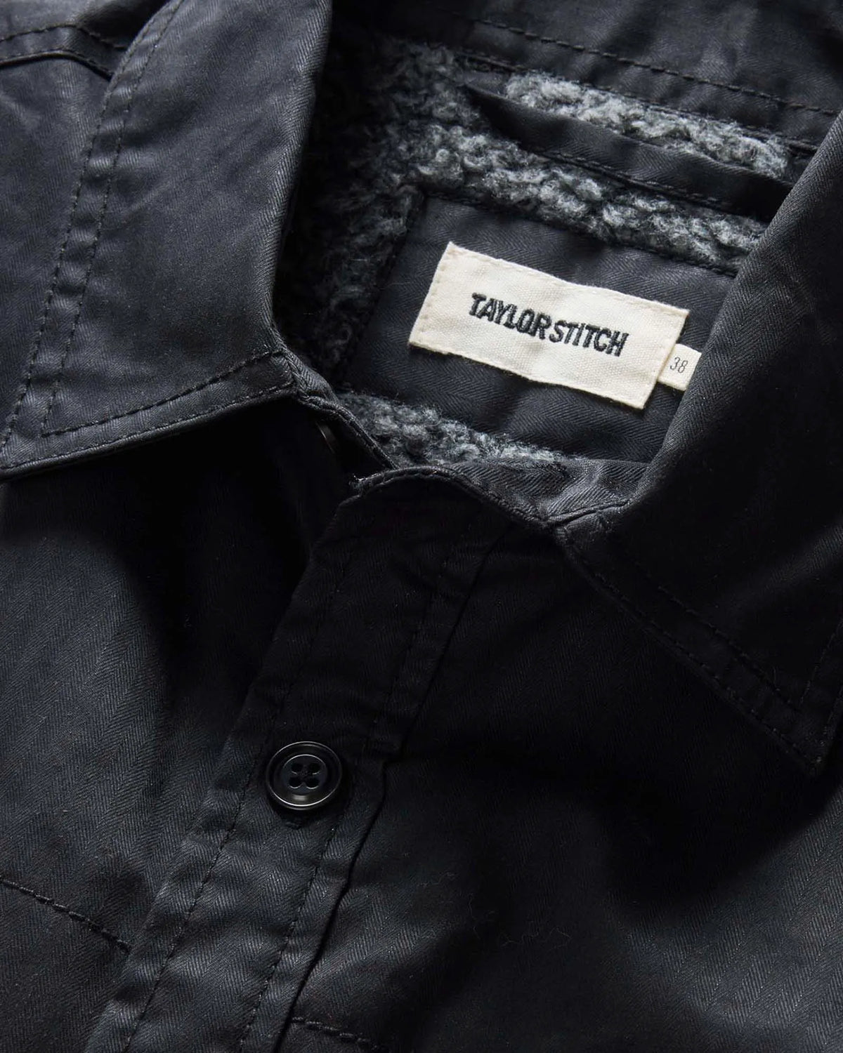 The Fender Jacket in Coal Dry Wax