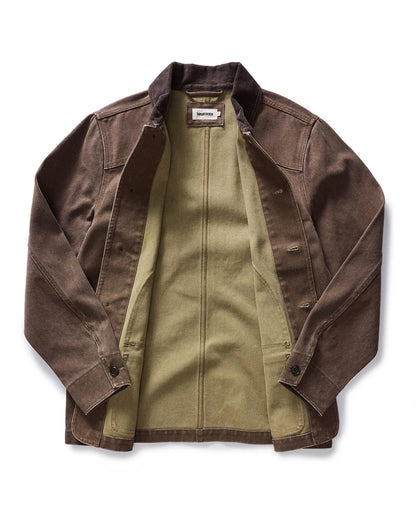 The Upland Jacket in Aged Penny Chipped Canvas