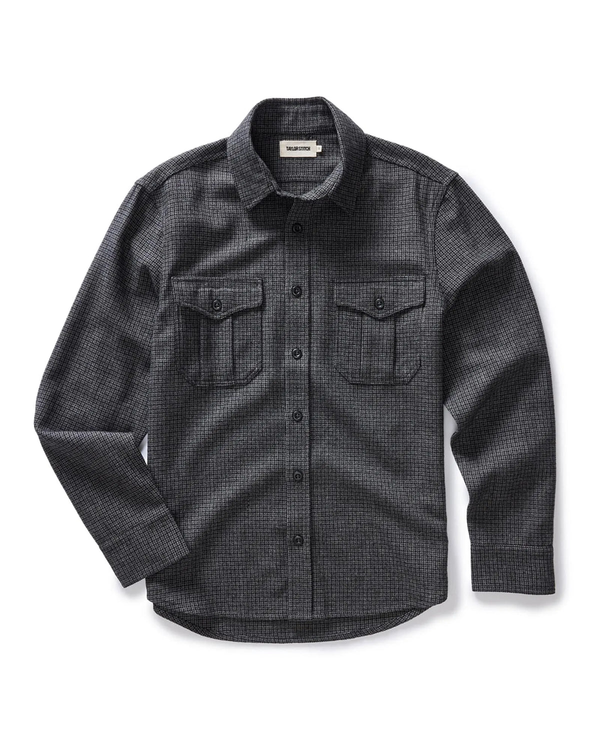 The Saddler Shirt in Ash Check Wool