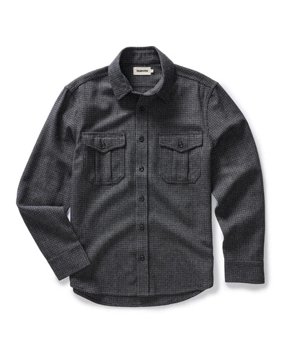 The Saddler Shirt in Ash Check Wool