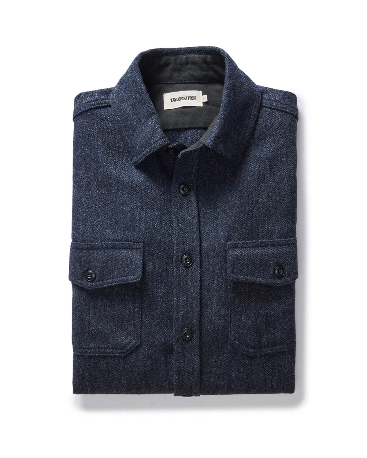 The CPO Shirt in Marine Tweed Wool