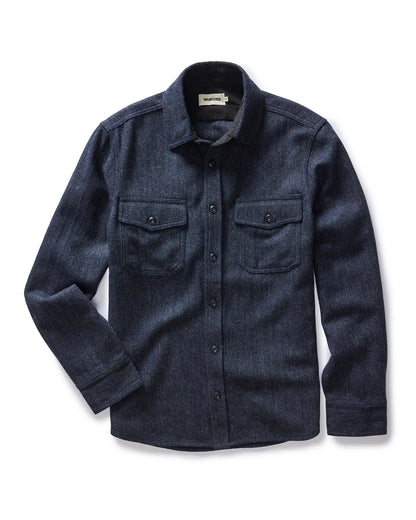 The CPO Shirt in Marine Tweed Wool