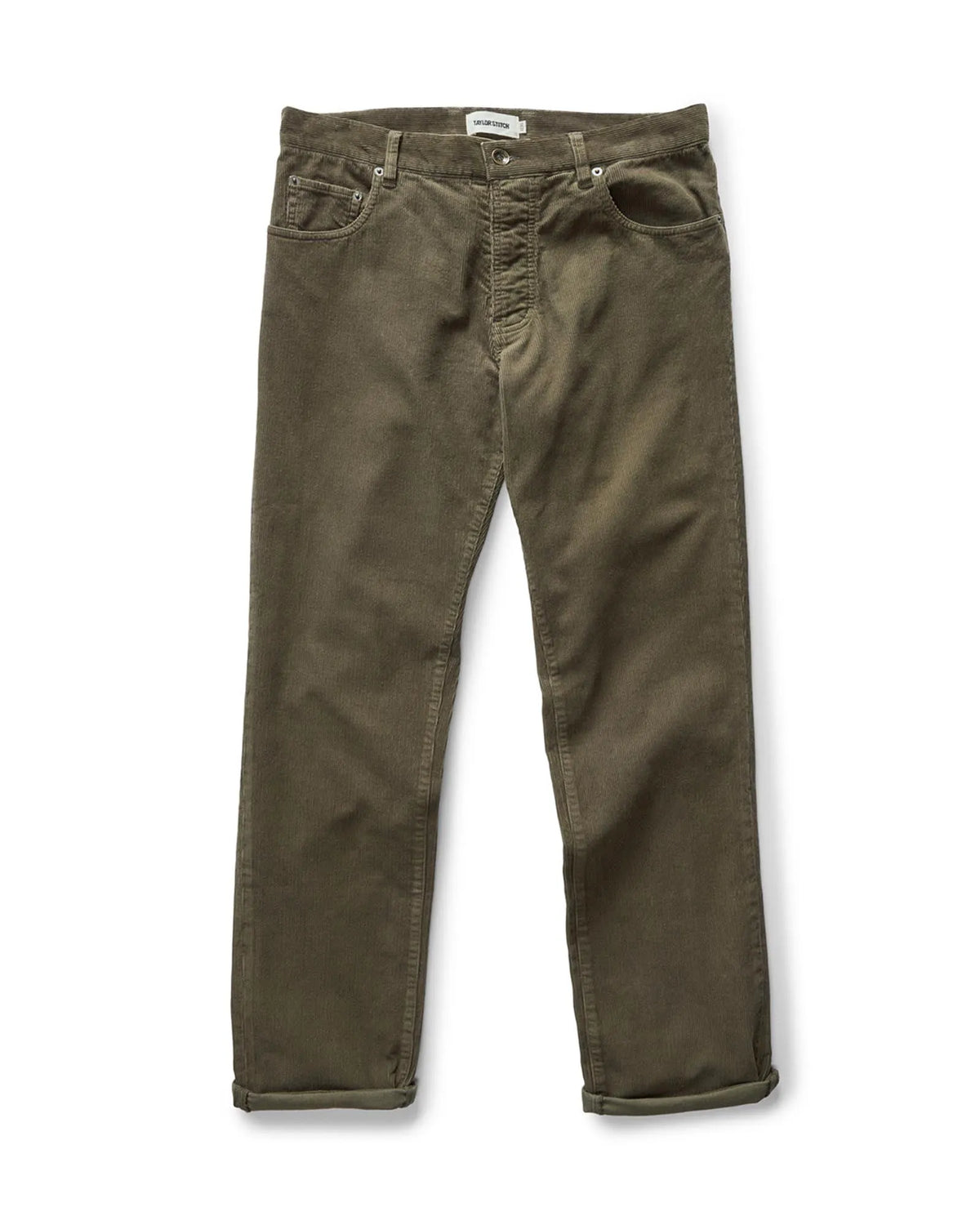 The Democratic 5-Pocket Pant in Fatigue Olive Corduroy