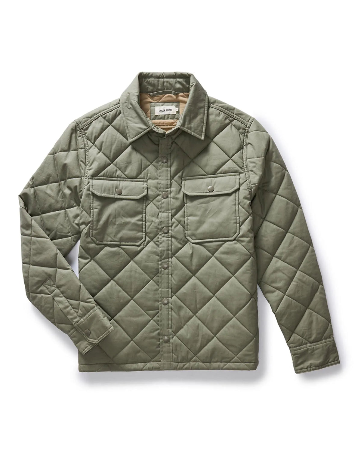 The Miller Shirt Jacket in Smoked Olive Dry Wax