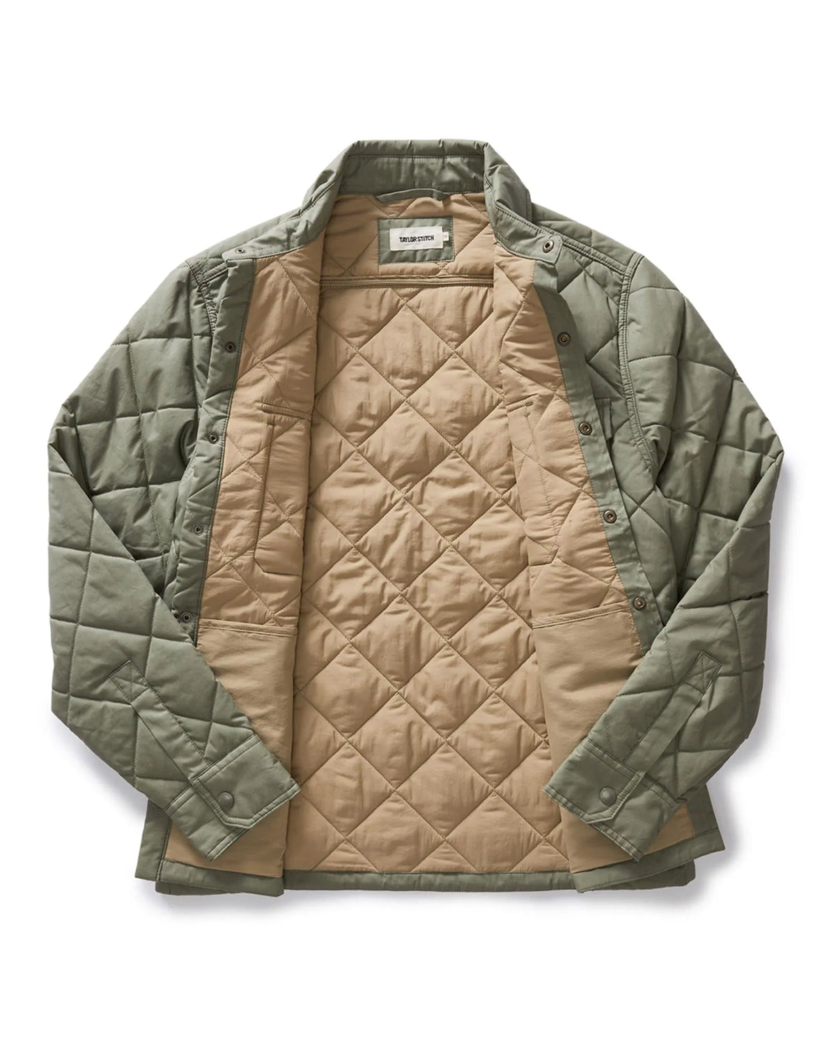 The Miller Shirt Jacket in Smoked Olive Dry Wax