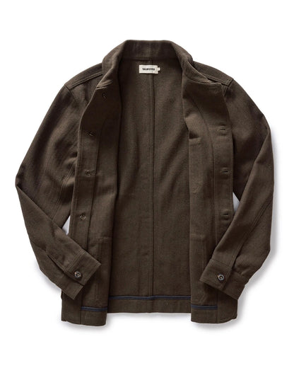 The Ojai Jacket in Army Herringbone Wool
