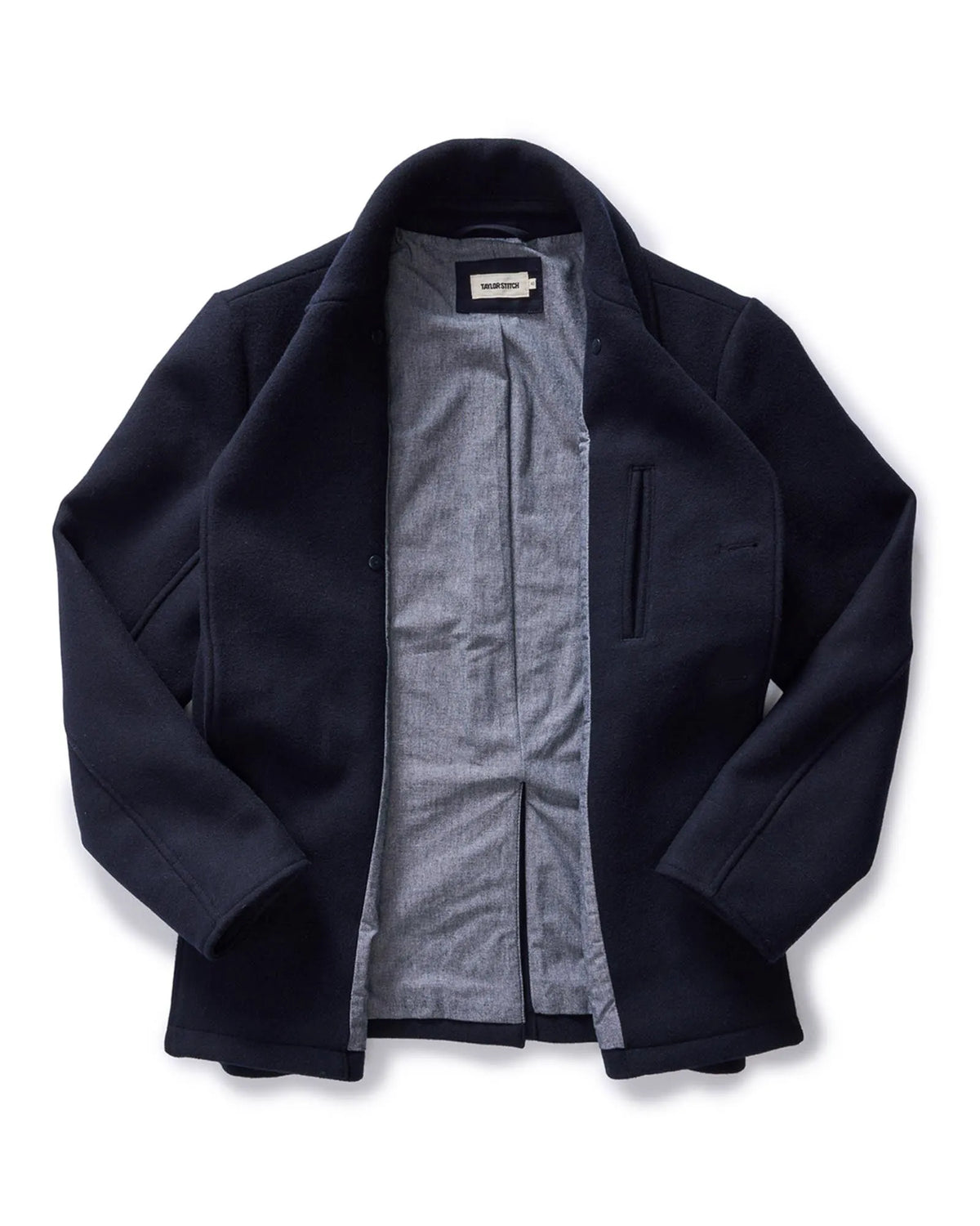The Mariner Coat in Dark Navy Wool