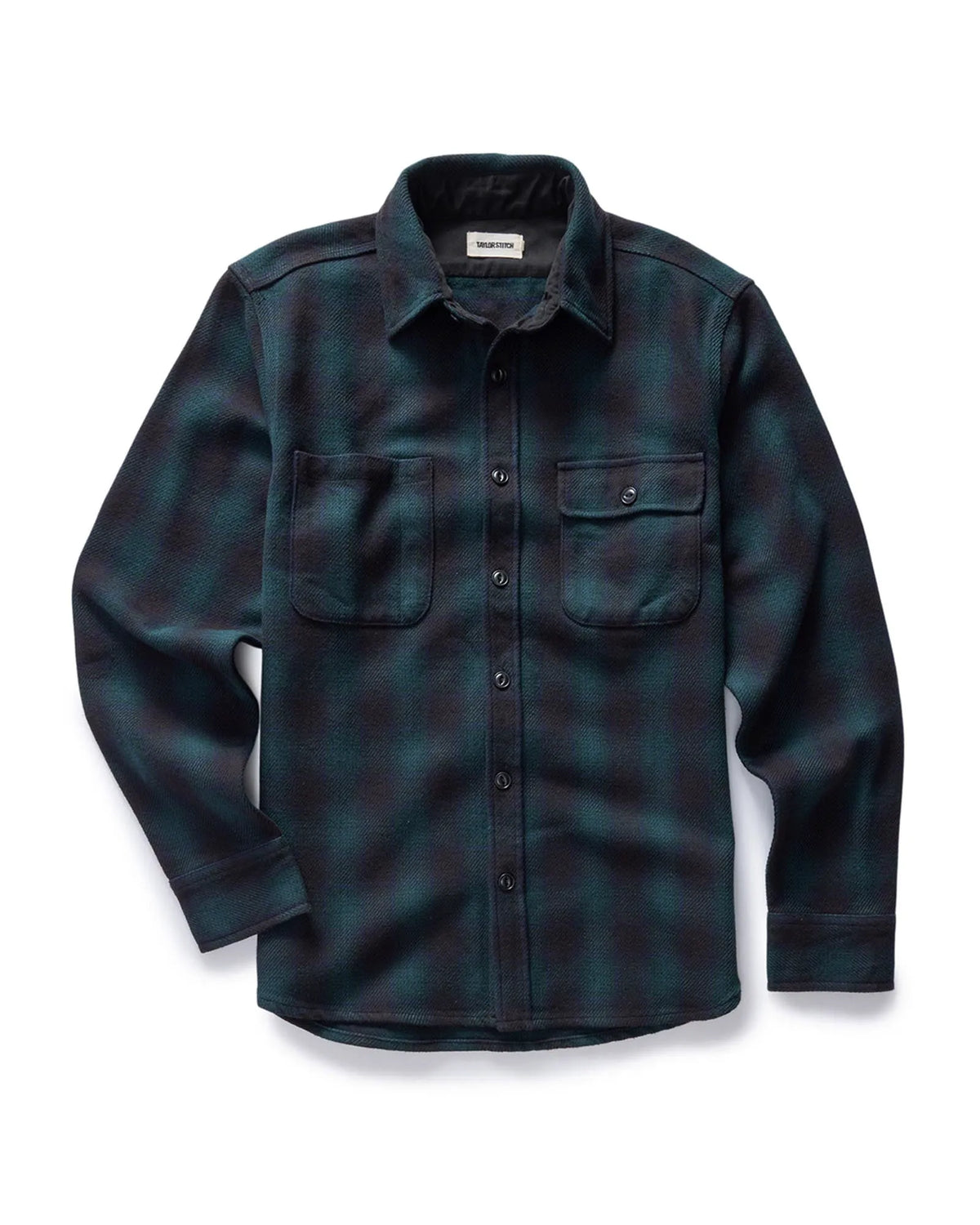 The Moto Utility Shirt in Black Pine Plaid