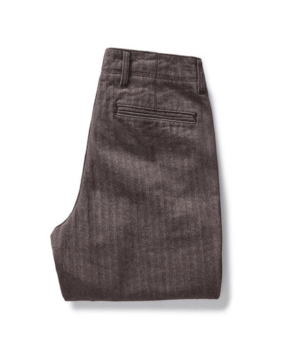 The Morse Pant in Soil Herringbone