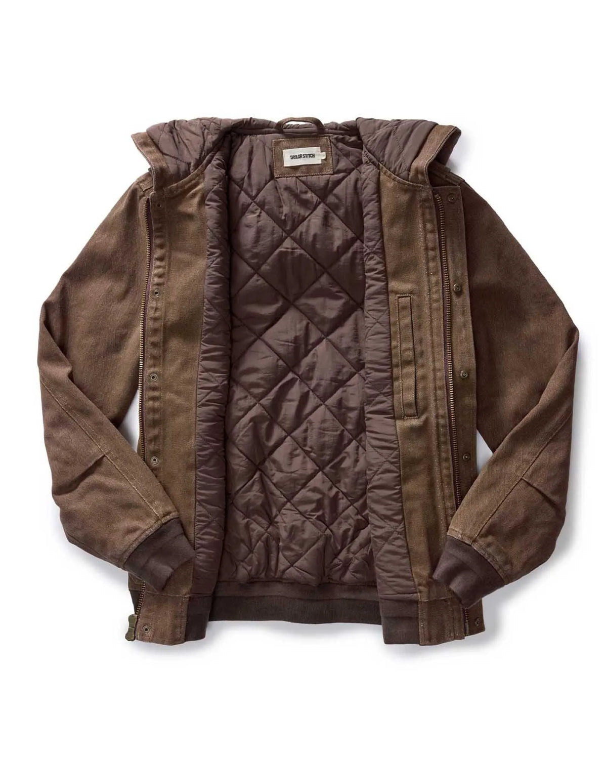 The Workhorse Hoodie in Aged Penny Chipped Canvas