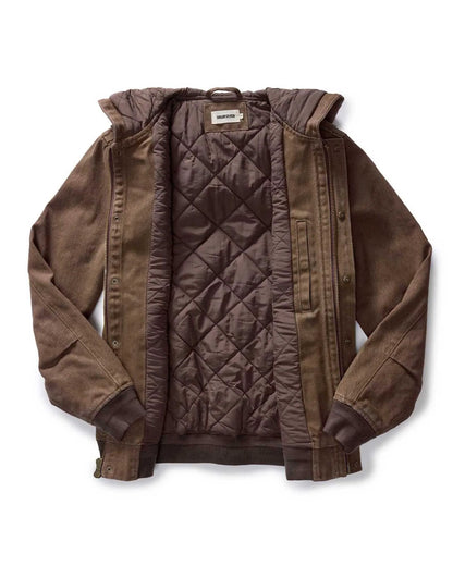 The Workhorse Hoodie in Aged Penny Chipped Canvas