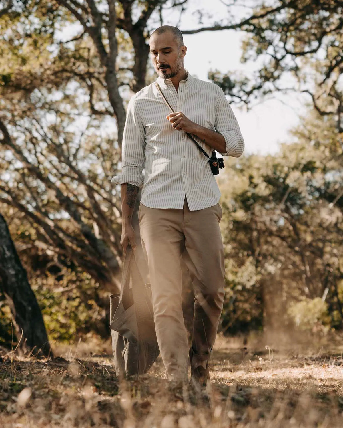 The Jack in White Stripe Oxford