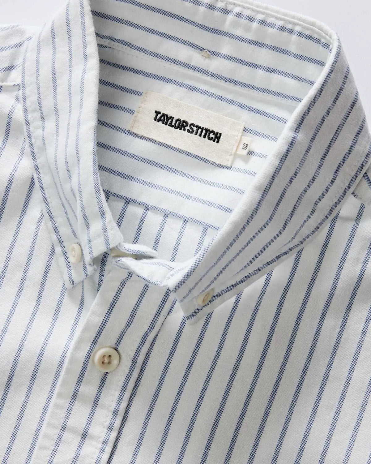 The Jack in White Stripe Oxford