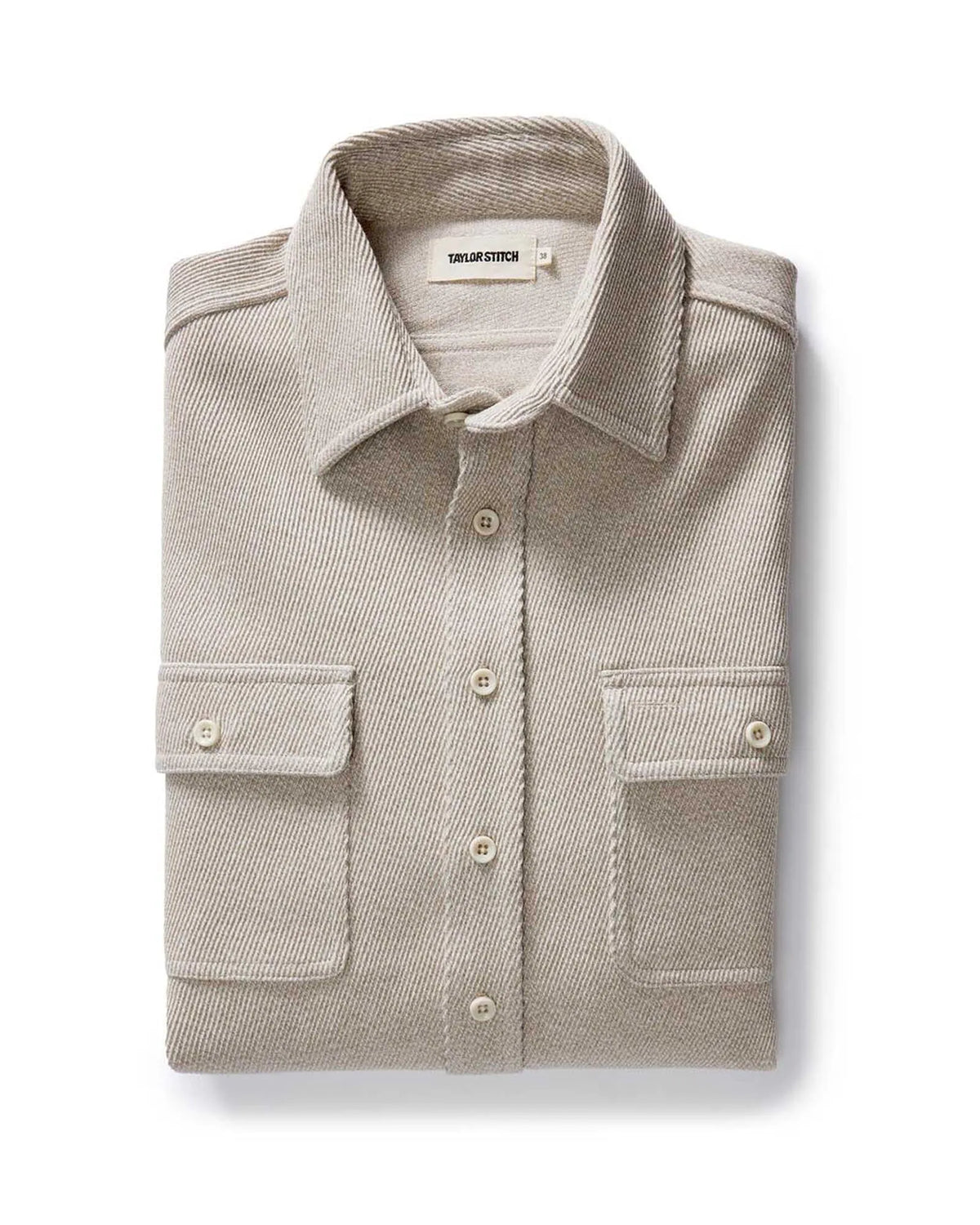 The Ledge Shirt in Flax Twill