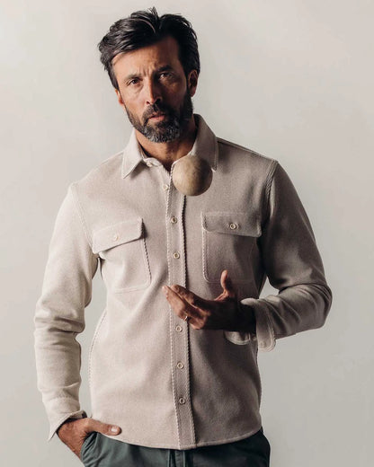 The Ledge Shirt in Flax Twill
