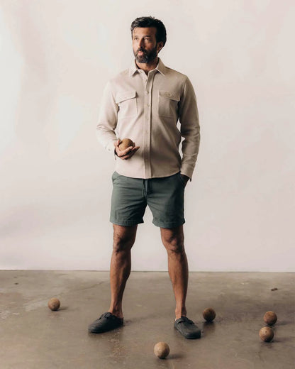 The Ledge Shirt in Flax Twill