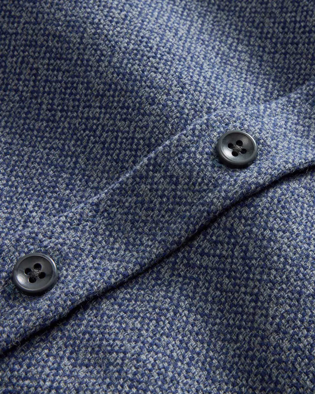 The Utility Shirt in Indigo Ash Wool Canvas