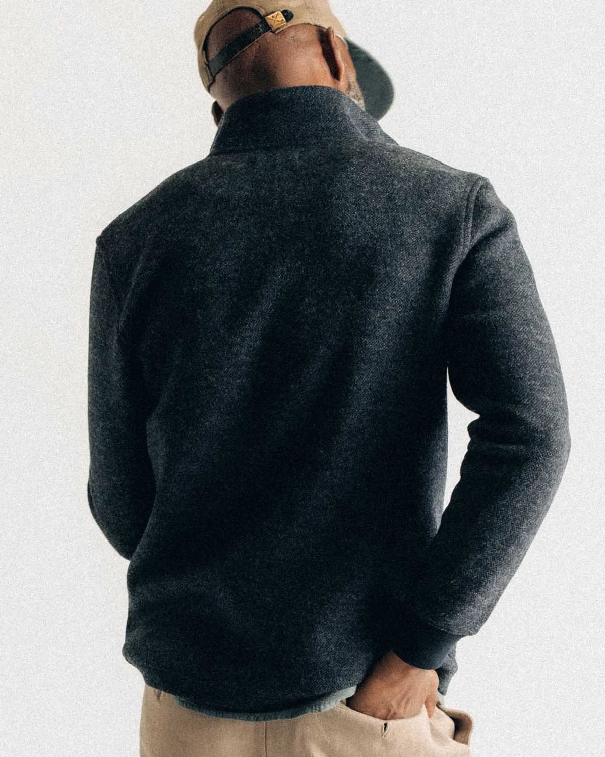 The Evans Jacket in Navy Birdseye Wool