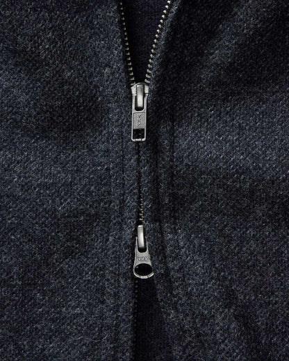 The Evans Jacket in Navy Birdseye Wool
