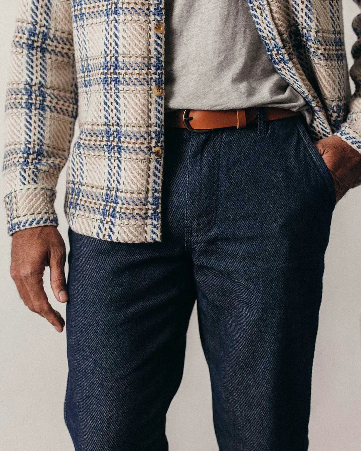 The Morse Pant in Rinsed Indigo Twill