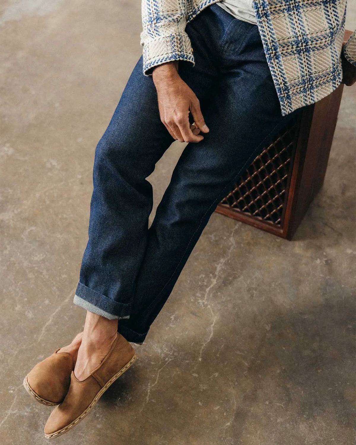 The Morse Pant in Rinsed Indigo Twill