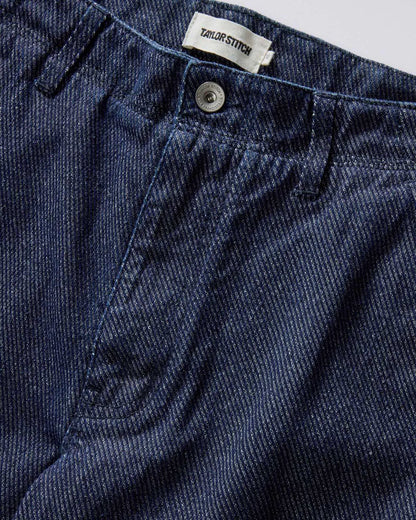 The Morse Pant in Rinsed Indigo Twill