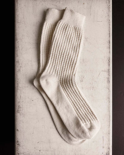 The Waffle Sock in Natural