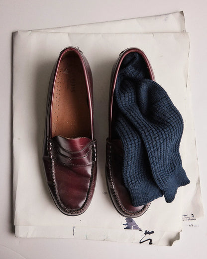 The Waffle Sock in Dark Navy