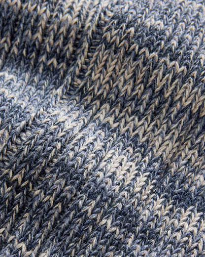The Camp Sock in Marled Blue