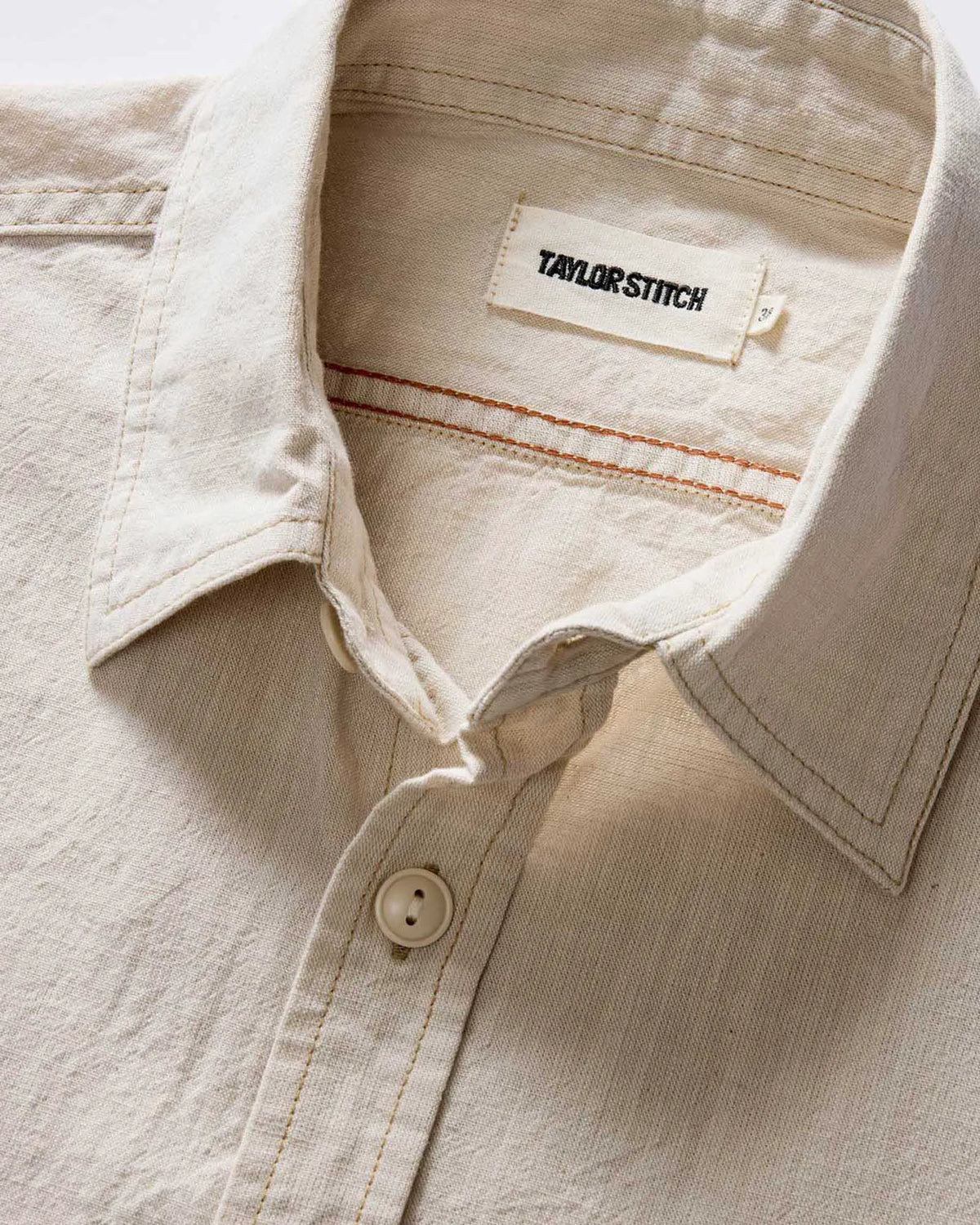 The Short Sleeve Utility Shirt in Natural Selvedge Chambray