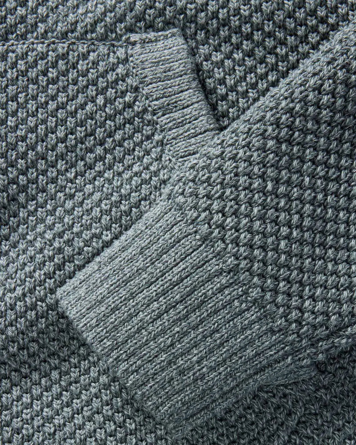 The Crawford Sweater Hoodie in Deep Sea Twist