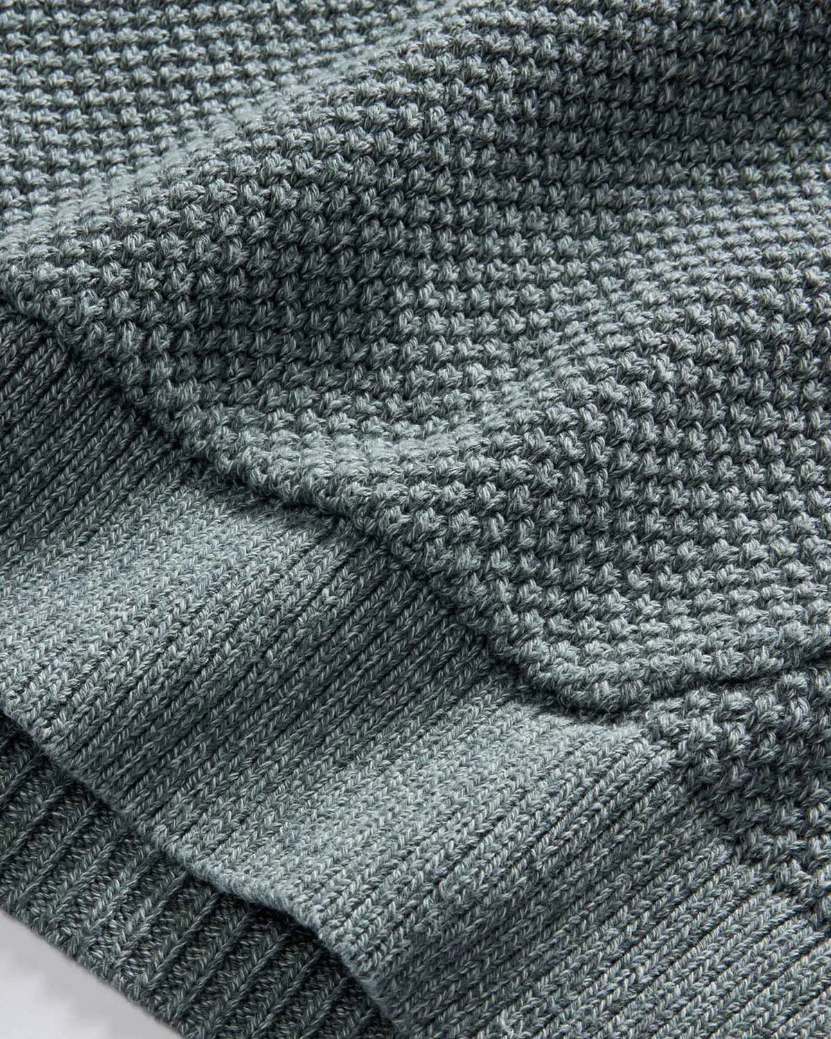 The Crawford Sweater Hoodie in Deep Sea Twist