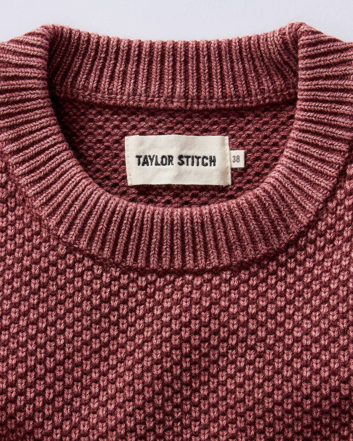 The Crawford Crew Sweater in Dried Cherry