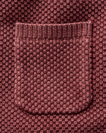 The Crawford Crew Sweater in Dried Cherry