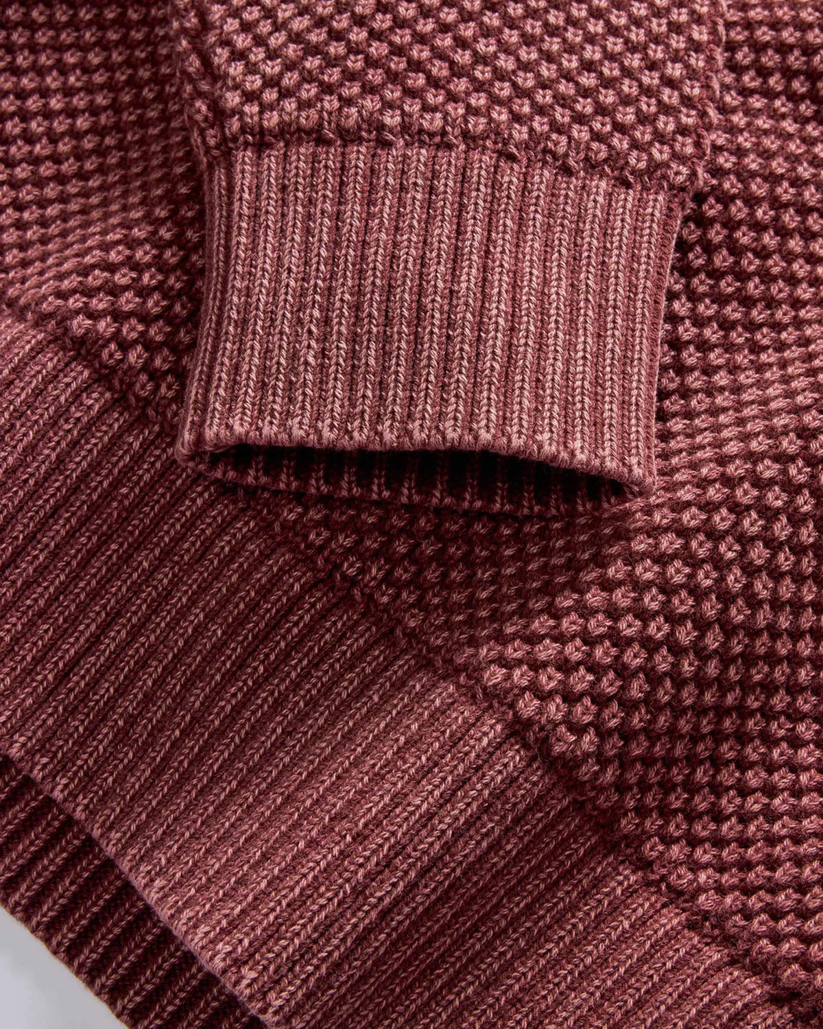 The Crawford Crew Sweater in Dried Cherry