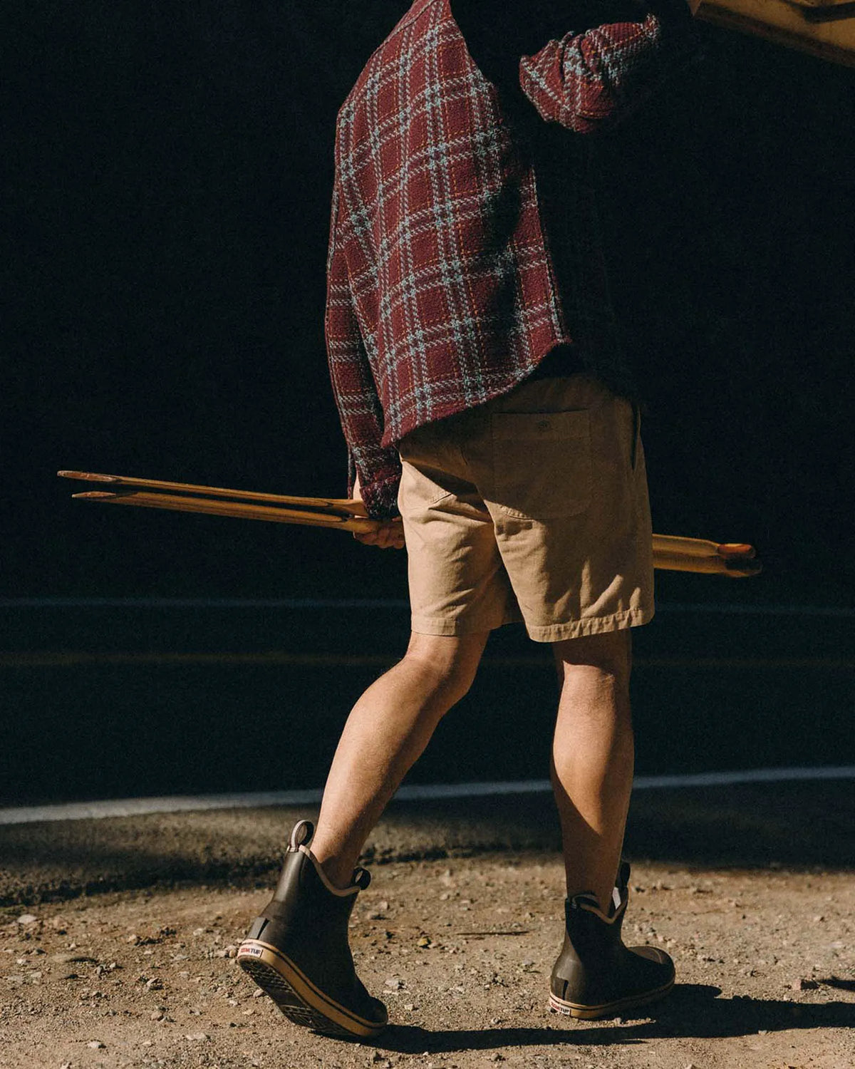 The Apres Short in Organic Khaki Foundation Twill