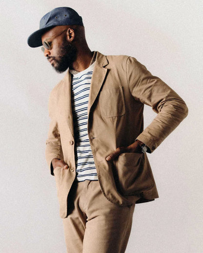 The Foundation Sportcoat in Organic Khaki Twill