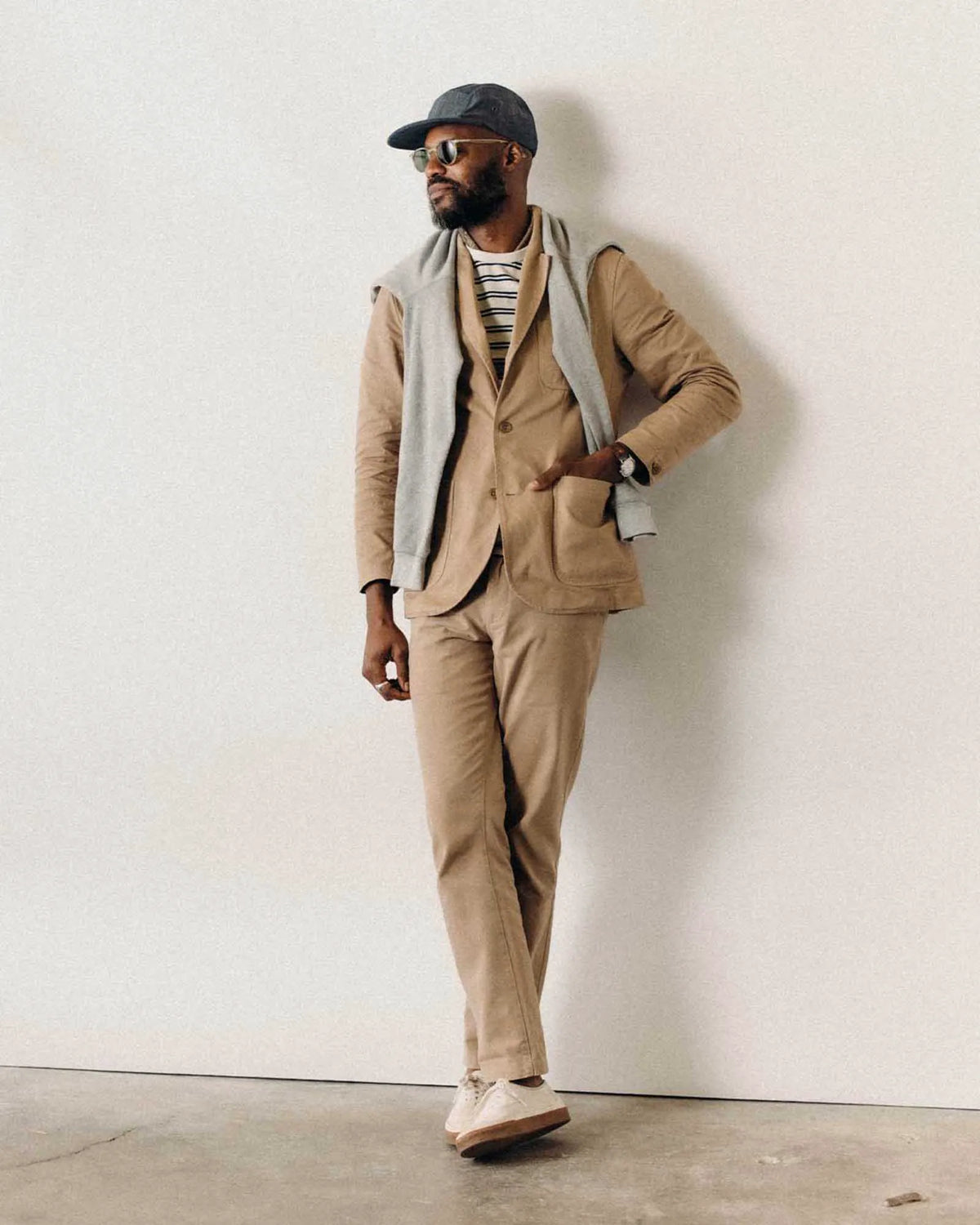 The Foundation Sportcoat in Organic Khaki Twill