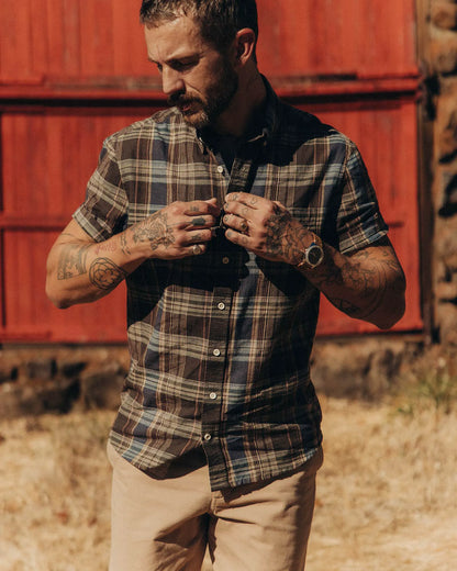 The Short Sleeve Jack in Atlantic Blue Plaid