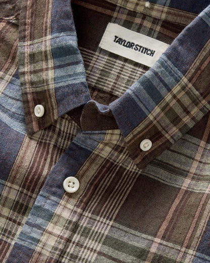 The Short Sleeve Jack in Atlantic Blue Plaid