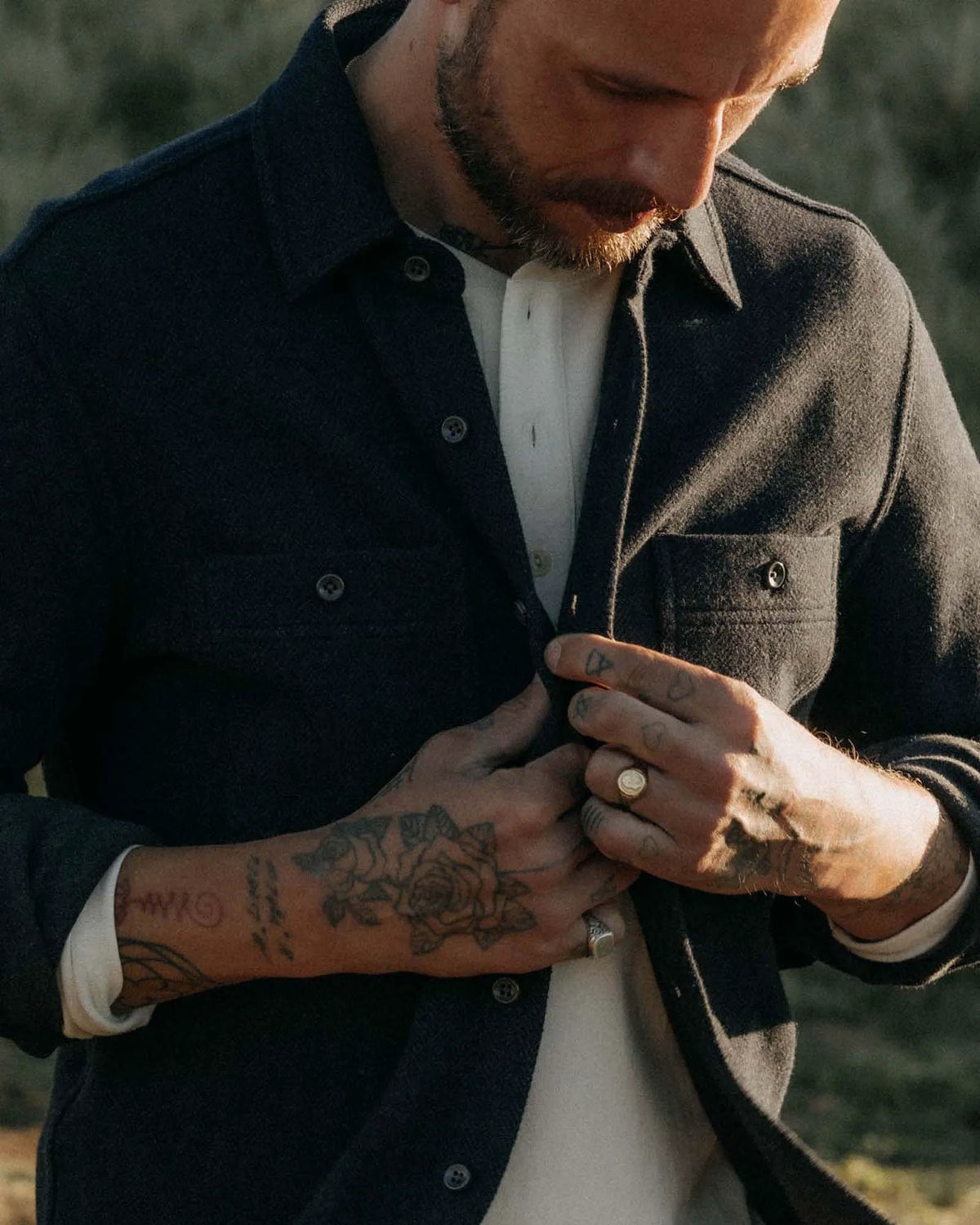 The Coastline Knit Shirt in Dark Navy