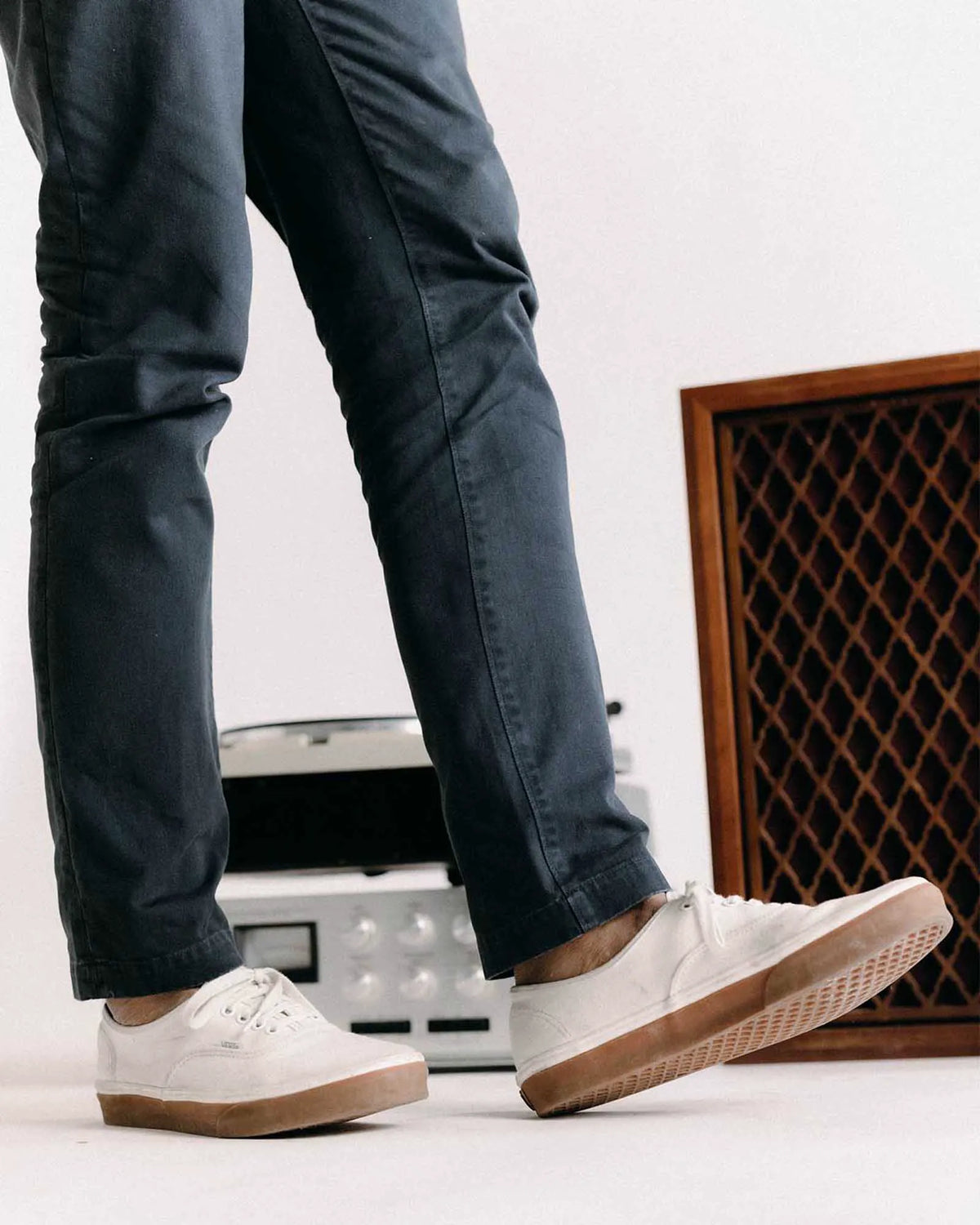 The Slim Foundation Pant in Organic Navy