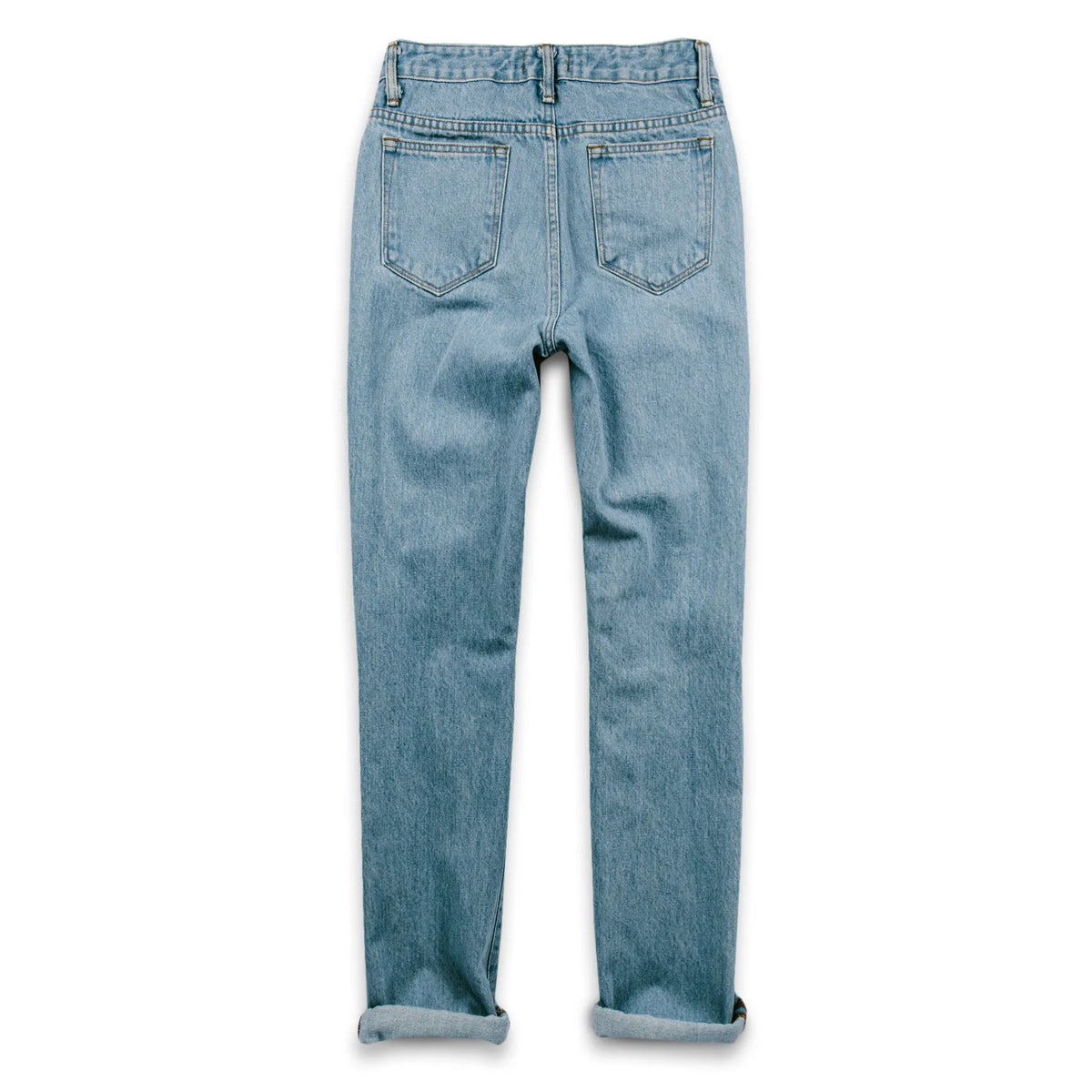 The Rosie Jean in Washed Cone Mills Denim