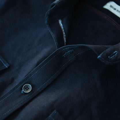 The Utility Shirt in Cone Mills Indigo Selvage Canvas