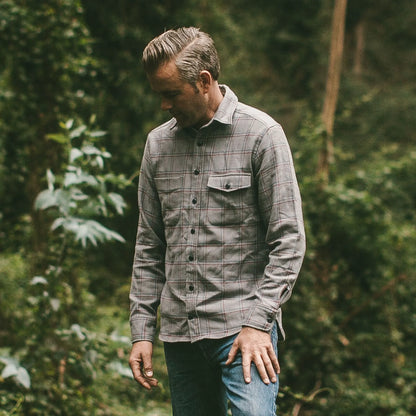 The Crater Shirt in Ash Plaid