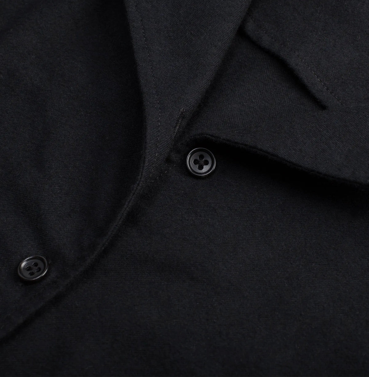 The Juniper Dress in Black Brushed Cotton